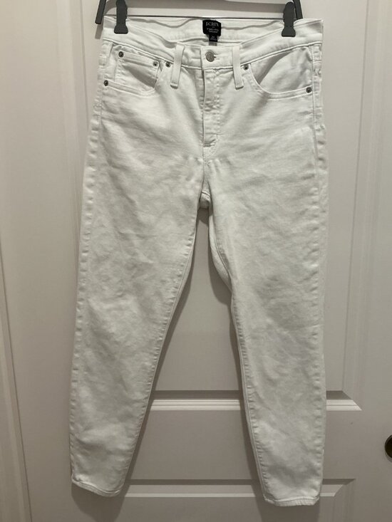 J.CREW Denim - J. Crew White Jean Size 30 Women’s White 9” Mid-Rise Skinny Fit